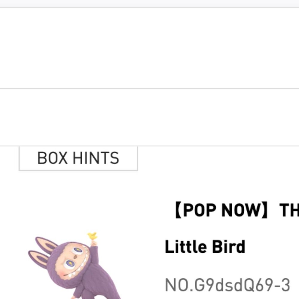 LAZY YOGA LITTLE BIRD purchased from Pop Mart online Labubu The Monsters Figure